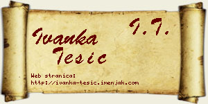 Ivanka Tešić vizit kartica